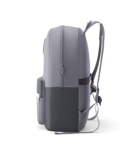 American Tourister foldable travel backpack Grey — unfolded view