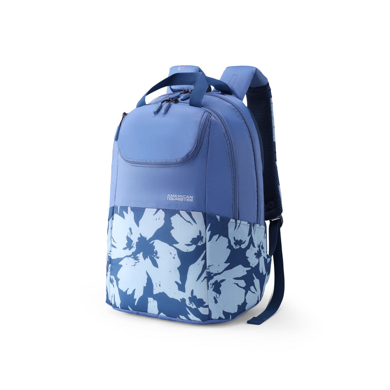 American Tourister Zumba 4.0 27L laptop backpack Navy — left three-quarter view