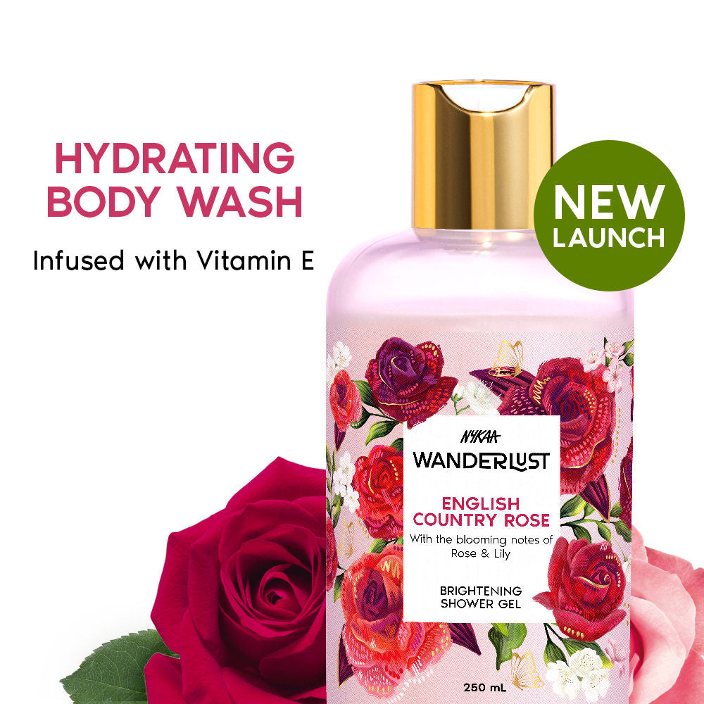 Nykaa Wanderlust Shower Gel - English Rose