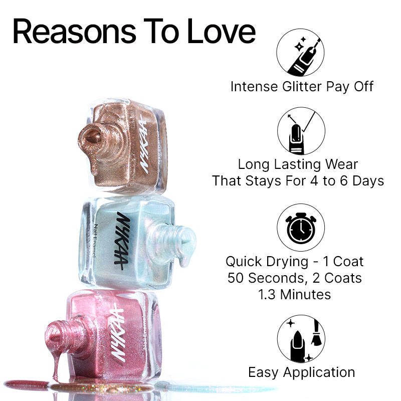 Nykaa Fall Winter Collection Nail Enamel — back view