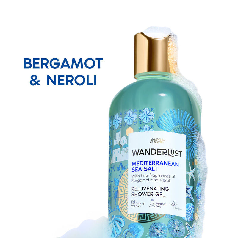 Nykaa Wanderlust Shower Gel — side view