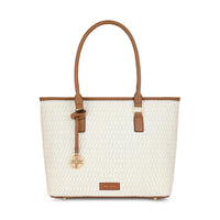 Lavie Luxe Mono Sherry Pro Satchel — Off White