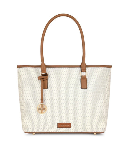 Lavie Luxe Mono Sherry Pro Satchel — Off White
