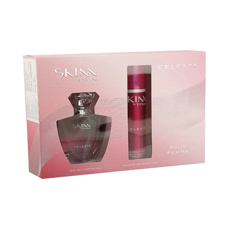 Skinn by Titan Celeste Coffret — EDP & Deo Gift Set for Women