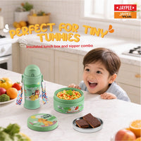 Jaypee First Step Combo — Insulated Lunch Box 370ml + Sipper Bottle 275ml