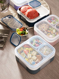 Jaypee Boxi 2 Removable Containers PU Insulated Airtight Lunch Box (450ml + 370ml)
