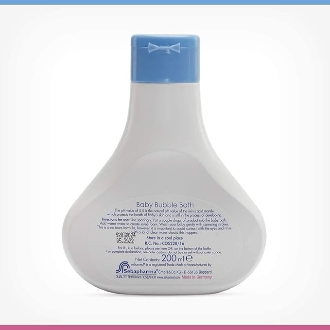 Sebamed Bubble Bath – Gentle, Tear-Free Bath for Babies