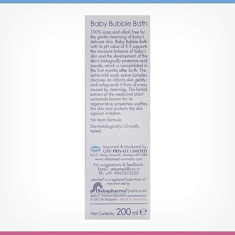 Sebamed Bubble Bath – Gentle, Tear-Free Bath for Babies