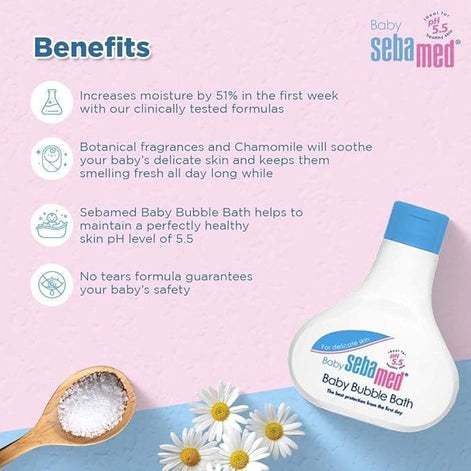 Sebamed Bubble Bath – Gentle, Tear-Free Bath for Babies