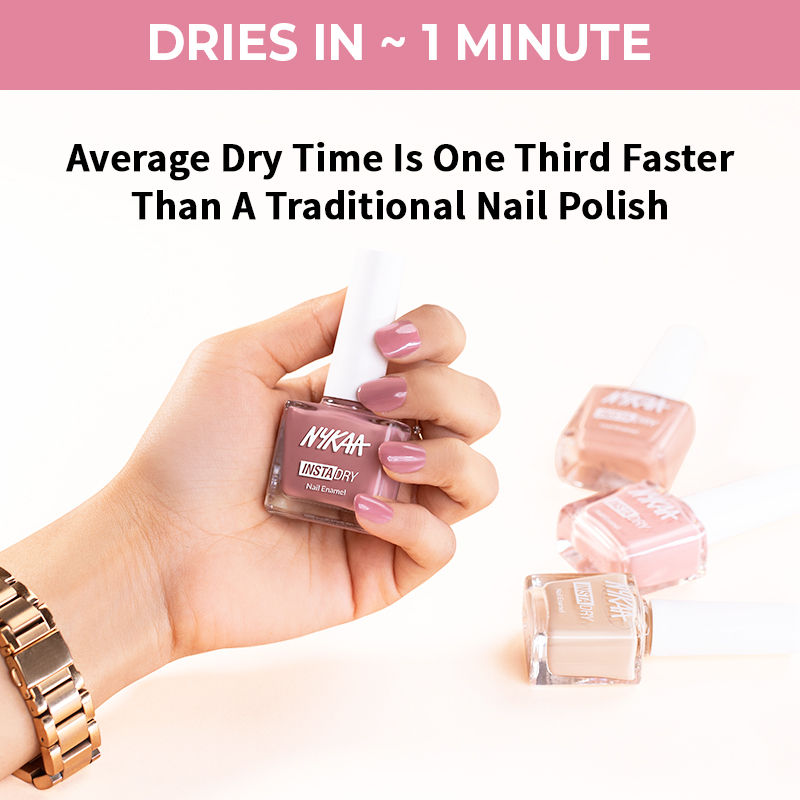 Nykaa Quick Dry Nail Enamel — back view