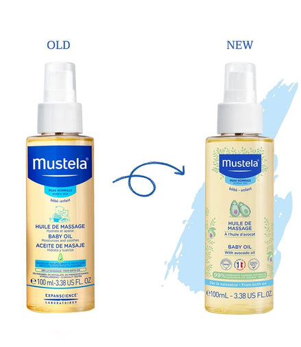 Mustela Baby Oil 100ml - Gentle Nourishing Massage Oil