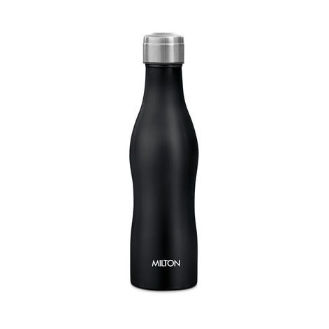 Milton Black Campa 800 Single Wall Stainless Steel Water Bottle