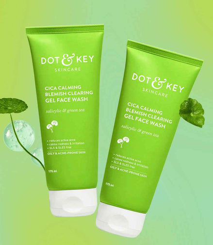 Dot & Key Cica + Salicylic Gel Face Wash, Pack of 2