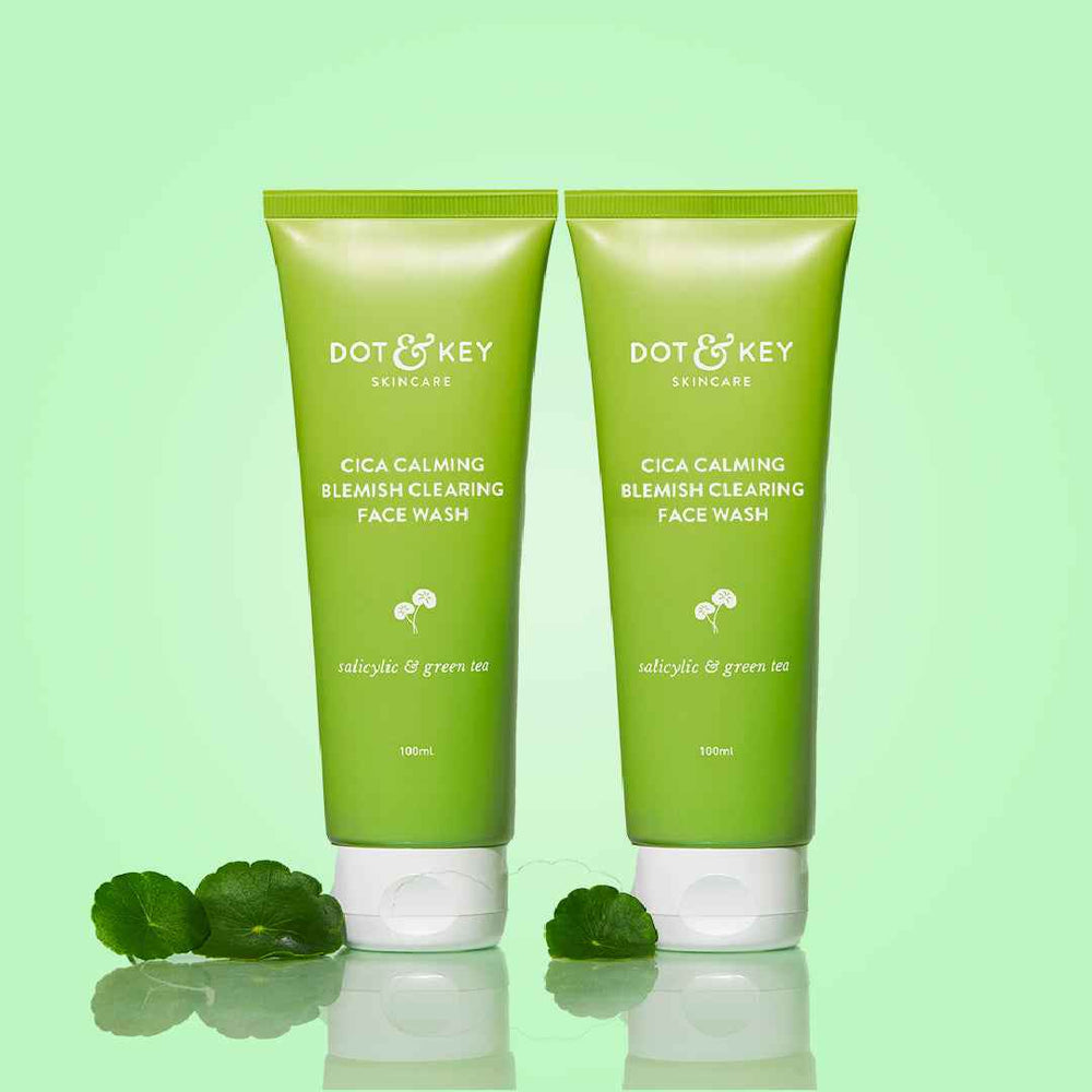 Dot & Key Cica + Salicylic Gel Face Wash 100g - Pack of 2