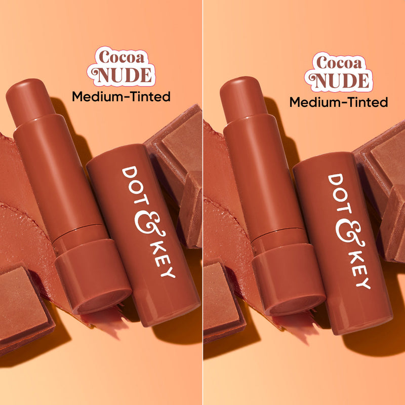 Dot & Key SPF 50+ Barrier Repair Hydrating Lip Balm Cocoa Nude