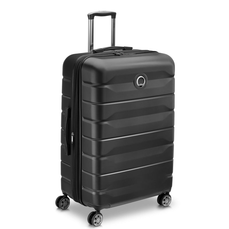Delsey Paris Air Armour Hardside Checked Luggage Black