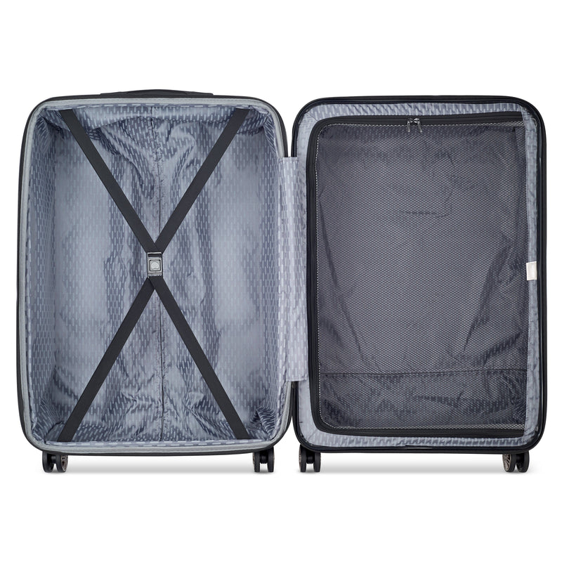 Delsey Paris Air Armour Hardside Checked Luggage Black