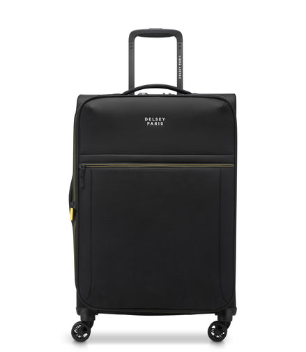 Delsey Paris Brochant 3.0 Softside Expandable Checked Luggage Deep Black