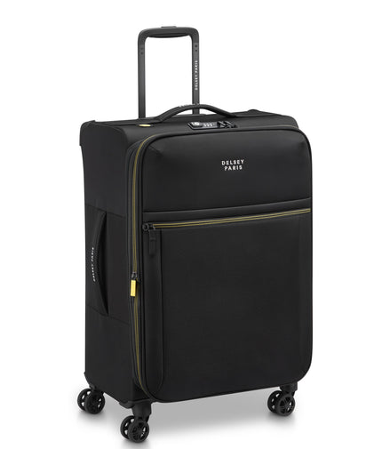 Delsey Paris Brochant 3.0 Softside Expandable Checked Luggage Deep Black