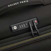 Delsey Paris Brochant 3.0 Softside Expandable Checked Luggage Deep Black