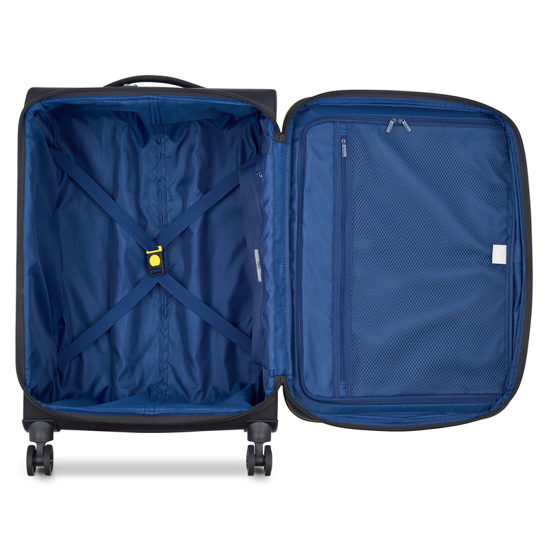 Delsey Paris Brochant 3.0 Softside Expandable Checked Luggage Deep Black