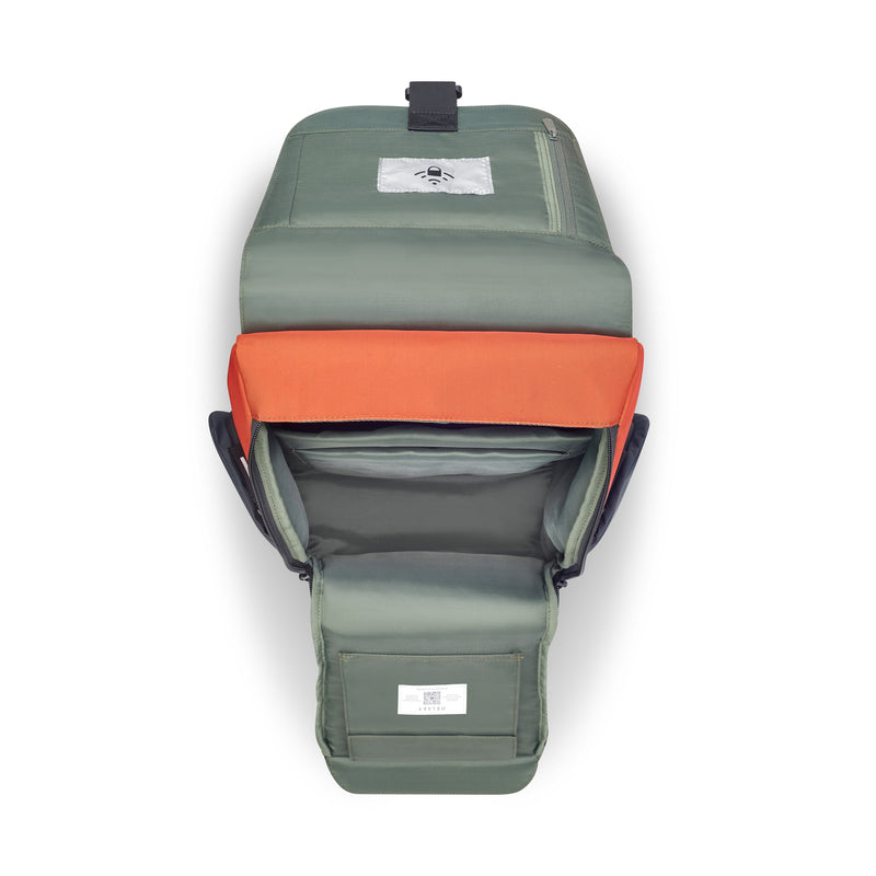 Delsey Paris Securflap Laptop Backpack Orange