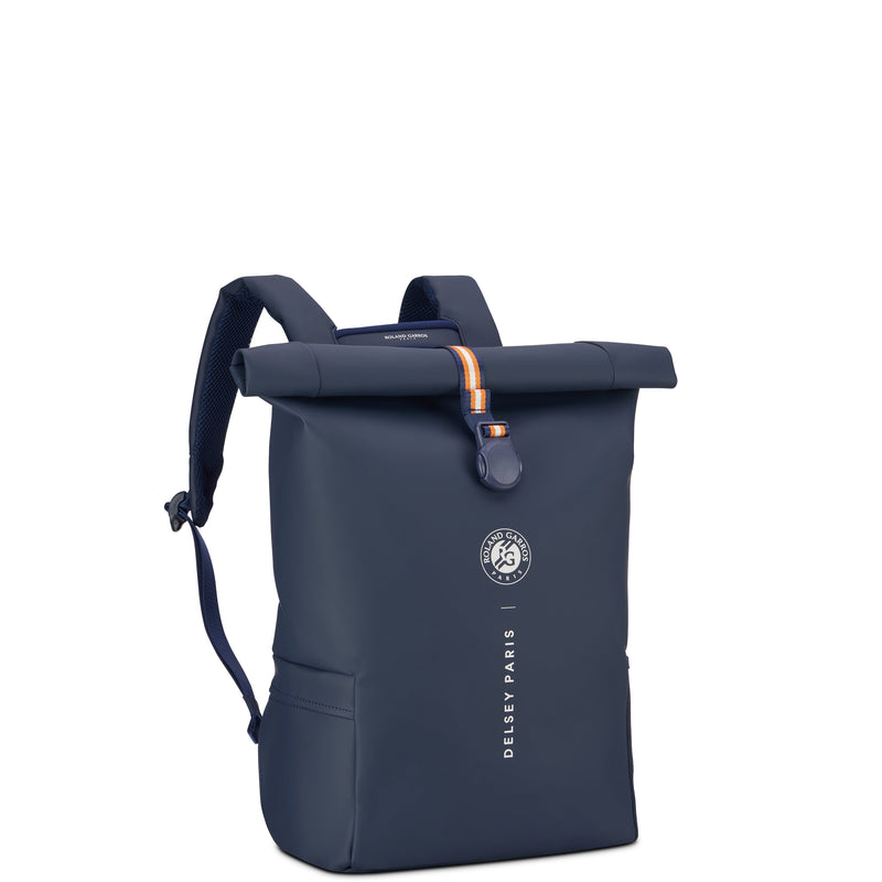 Delsey Paris Roland Garros Turenne Roll Top Backpack Navy
