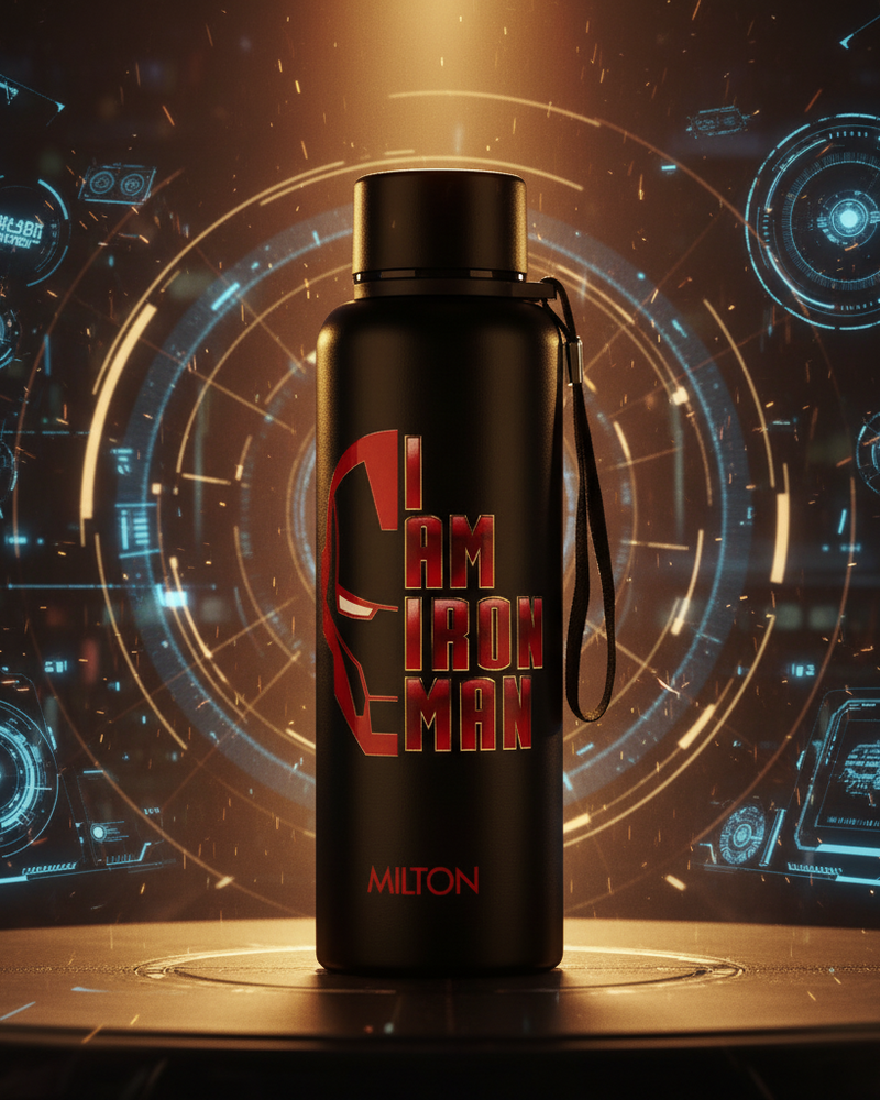 Milton Marvel Iron Man Artedge Water Bottle