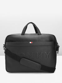 Tommy Hilfiger Black Galveston Laptop Bag - image 1 of 11