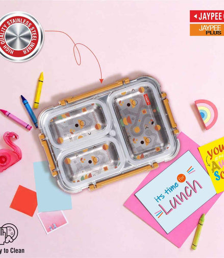 Jaypee Exteel 3-Compartment Inner SS Lunch Box