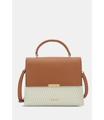 Lavie Luxe Mono Marsh Handbag — Off White
