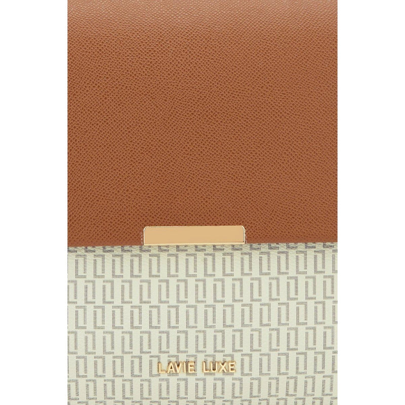 Lavie Luxe Mono Marsh Handbag — Off White
