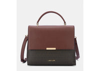 Lavie Luxe Mono Marsh Handbag — Brown