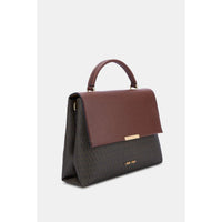 Lavie Luxe Mono Marsh Handbag — Brown