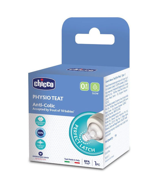 Chicco Baby Physio Teat (0m+, Slow) (1 Pcs)