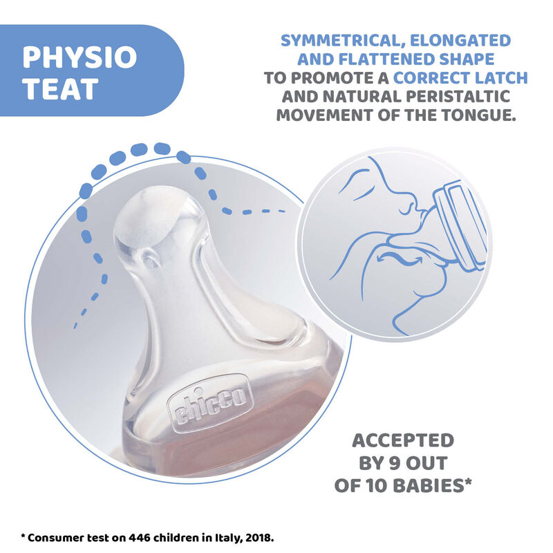 Chicco Baby Physio Teat (0m+, Slow) (1 Pcs)