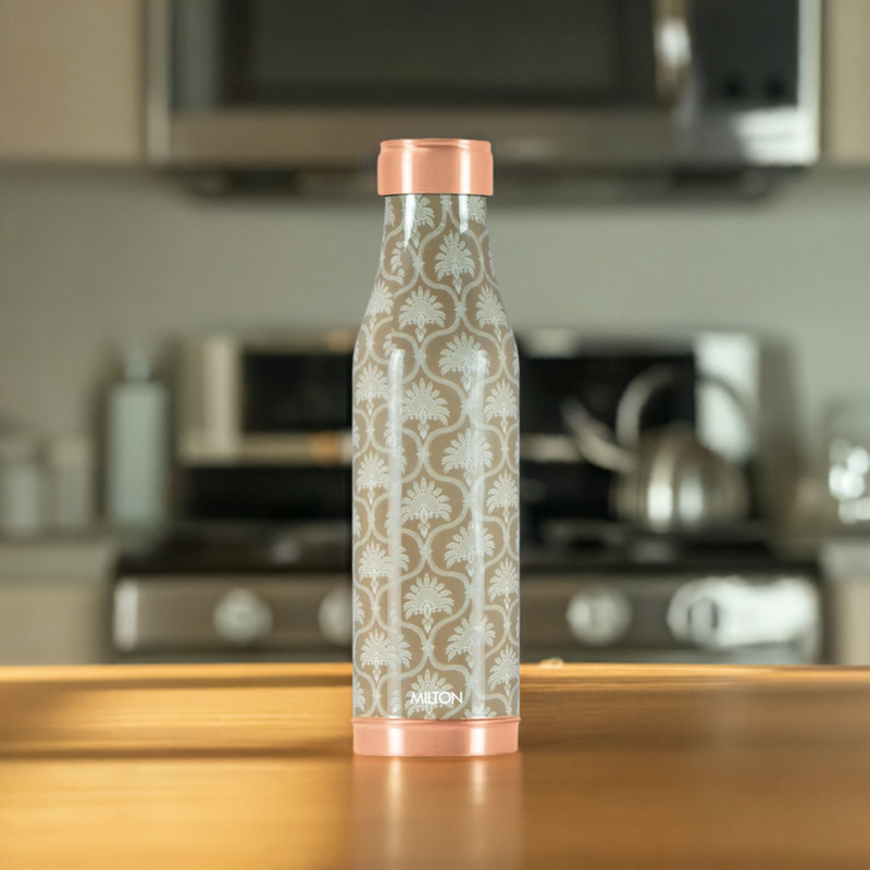 Milton Copper Charge Design Print Bottle 930ml — back view