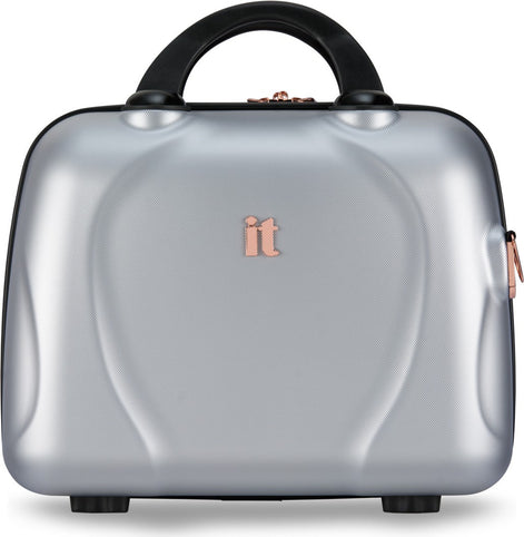IT Luggage Sparkle Silver Vanity Case
