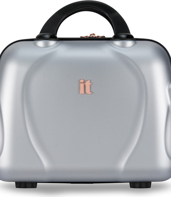 IT Luggage Sparkle Silver Vanity Case
