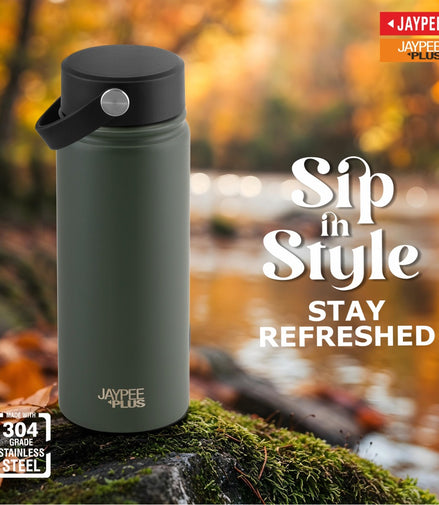 Jaypee Plus Hector Vacuum Insulated SS Bottle Hot & Cold 550ml
