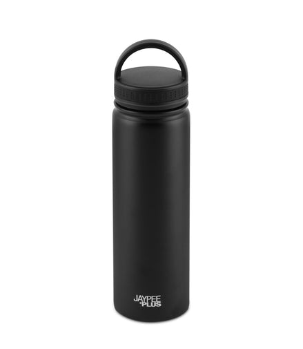 Jaypee Plus Hyrider Vacuum Insulated SS Water Bottle 650ml Black