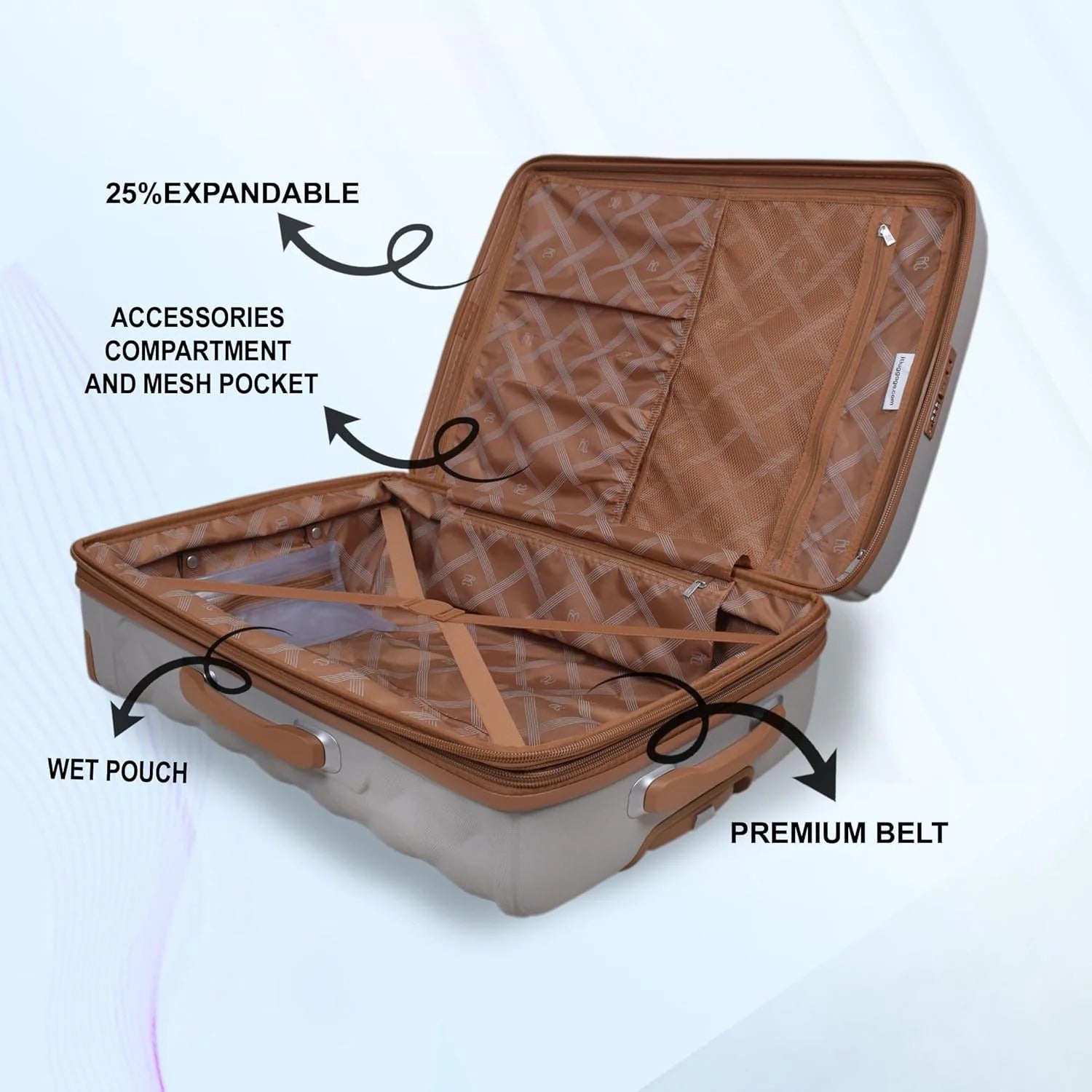 IT Luggage Indulging Grey Rise Trolley Bag