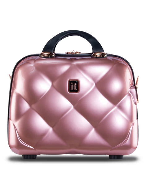 IT Luggage St. Tropez Rose Gold Vanity Case
