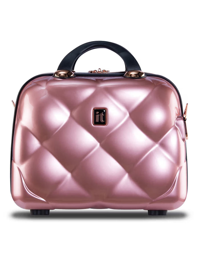 IT Luggage St. Tropez Rose Gold Vanity Case