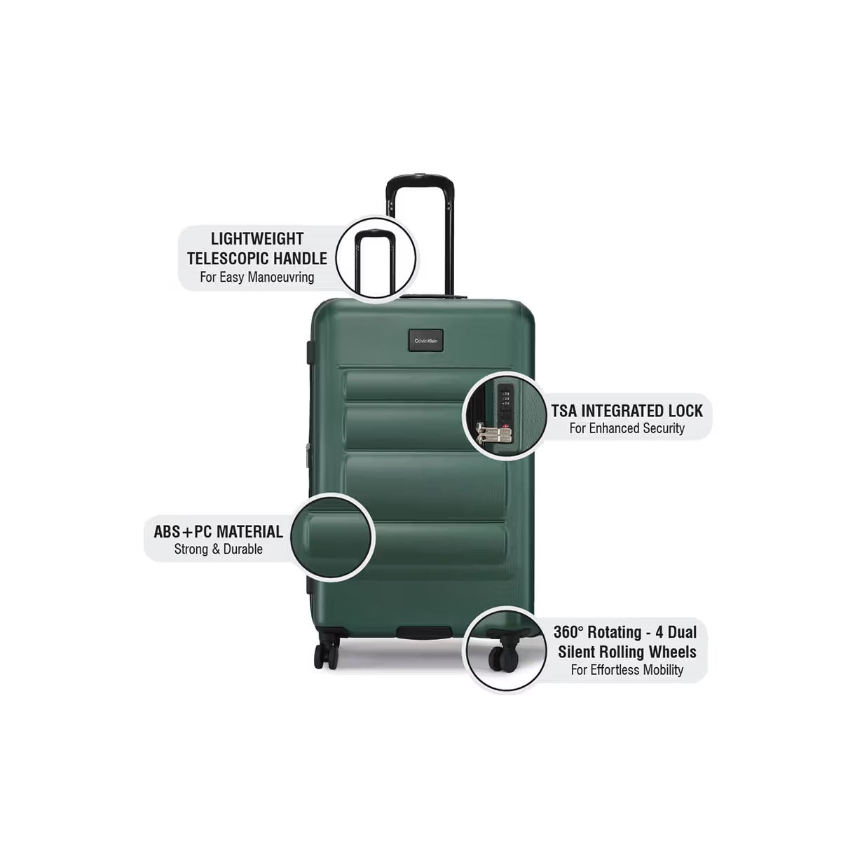 Calvin Klein Imagine Desert Sage Trolley Bag