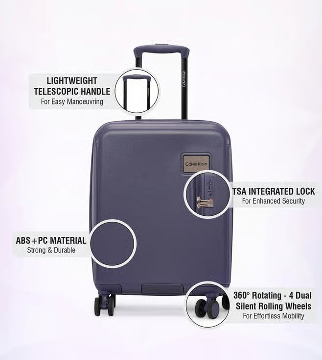 Calvin Klein Bleeker Street Night Shadow Blue Trolley Bag