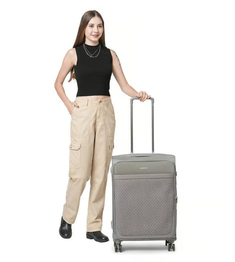 Calvin Klein Check-in Collection Stone Trolley Bag