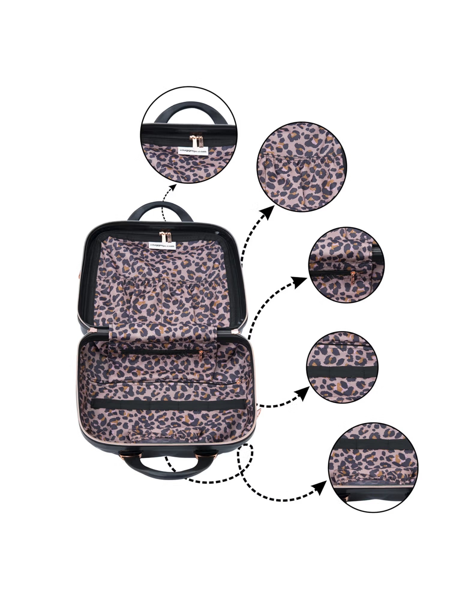 IT Luggage St. Tropez Rose Gold Vanity Case