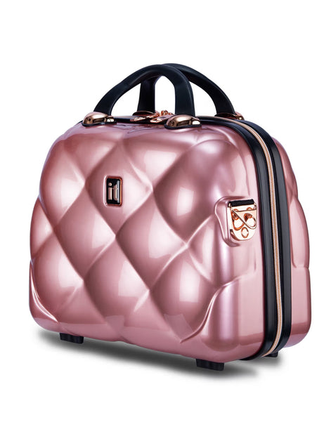 IT Luggage St. Tropez Rose Gold Vanity Case