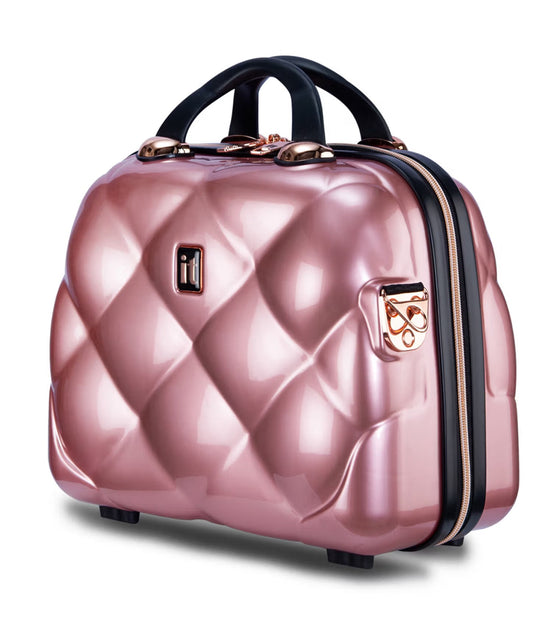 IT Luggage St. Tropez Rose Gold Vanity Case